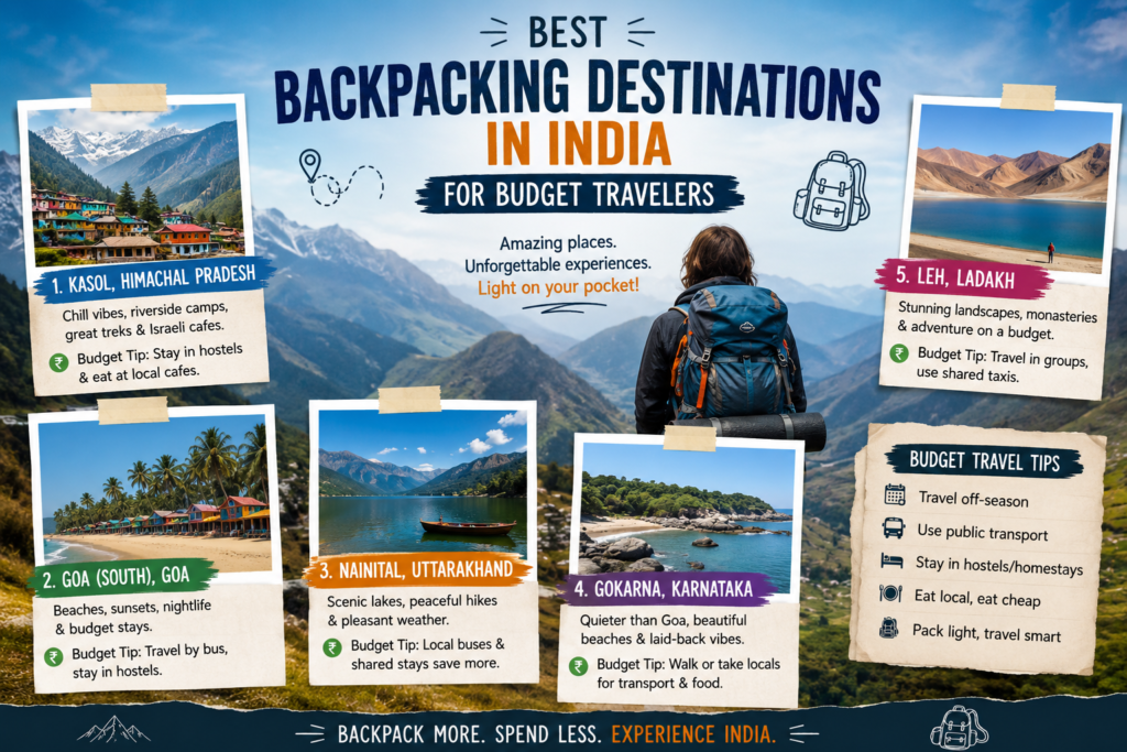 Best backpacking destinations in india for budget travelers